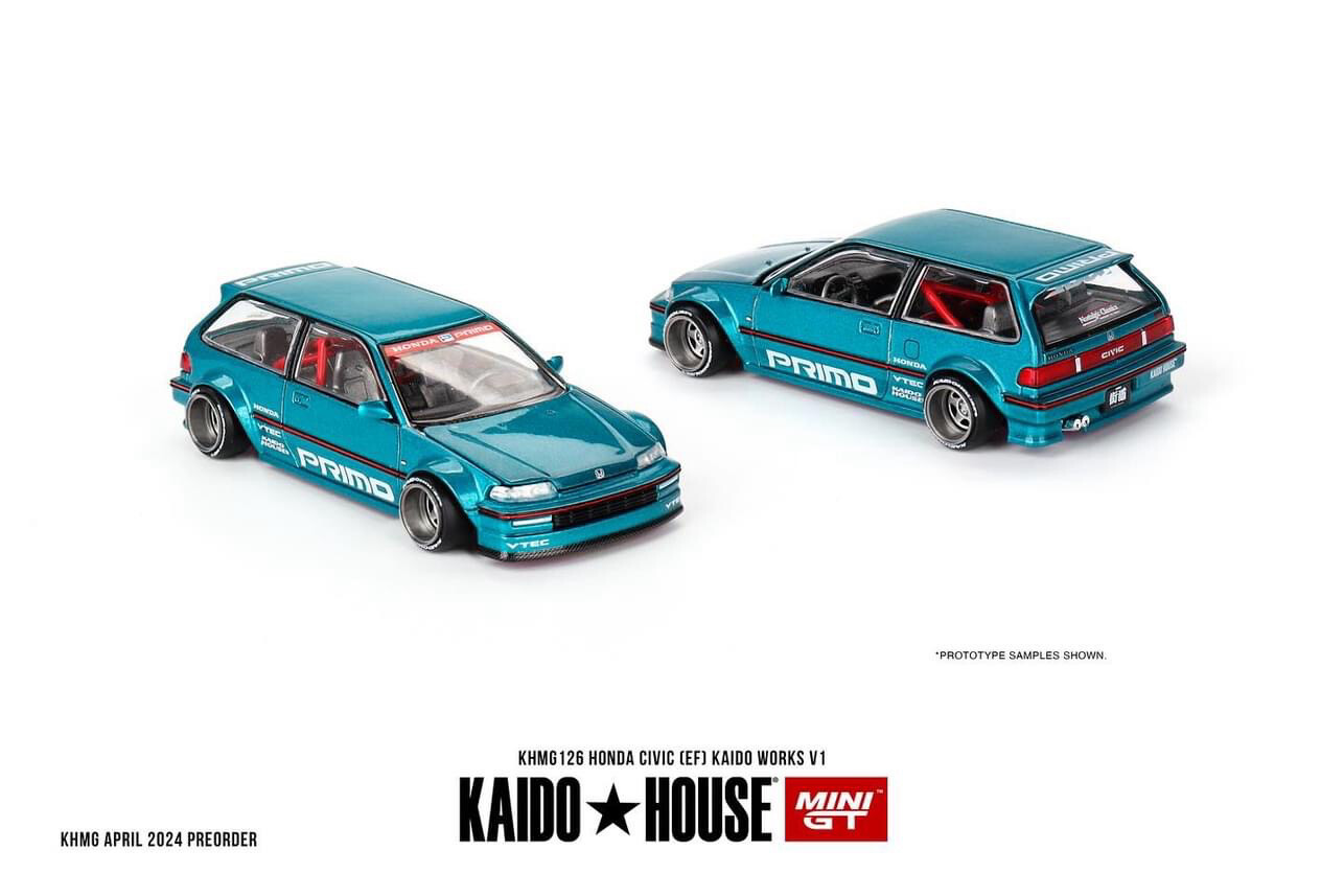 KAIDOHOUSE Honda Civic (EF) Kaido Works V1 Teal (KHMG126)