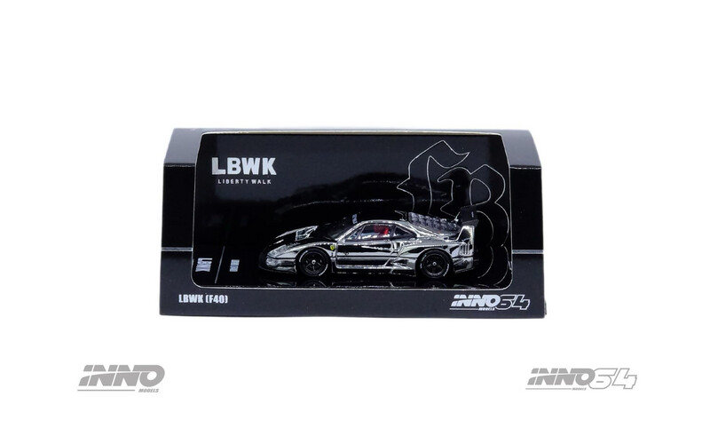 2024 HEC Hobby Expo China INNO64 LBWK F40 Silver Chrome | Chance of Chase