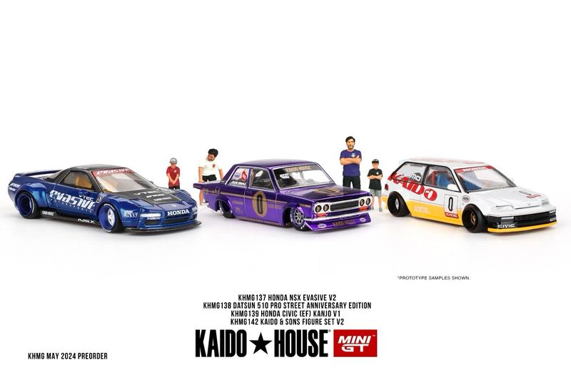 KAIDOHOUSE Datsun 510 Pro Street Anniversary Edition Purple (KHMG138)