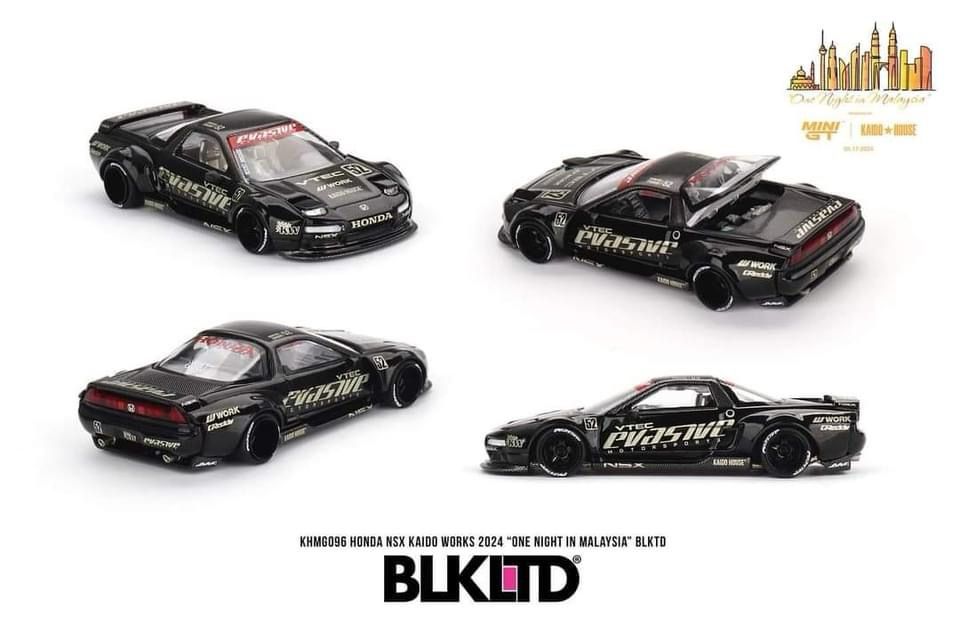 KAIDOHOUSE 2024 Malaysia Diecast Expo MDX BLK LTD Honda NSX Kaidoworks (KHMG096) | One Night in Malaysia Dinner | Sealed