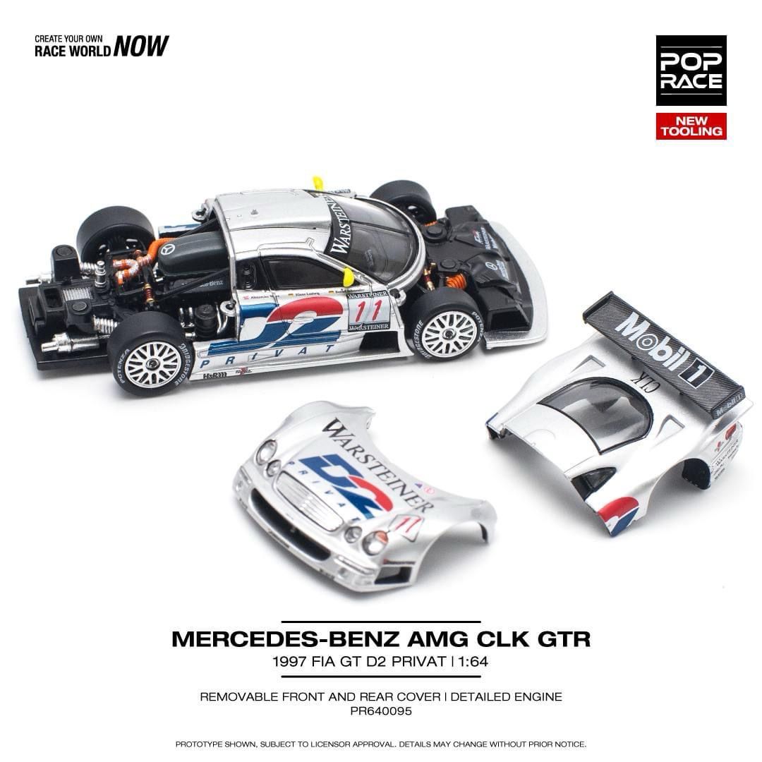PREORDER] POP RACE Mercedes Benz AMG CLK GTR 1997 FIA GT - D2