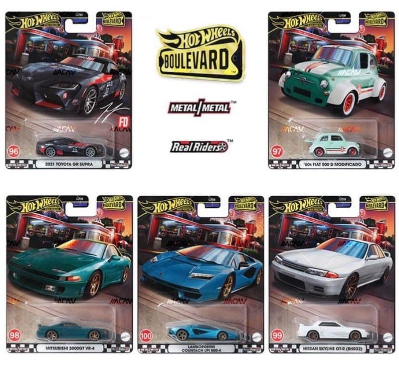 2024 Hot Wheels Boulevard Premium Set of 5 (Assortment 2)