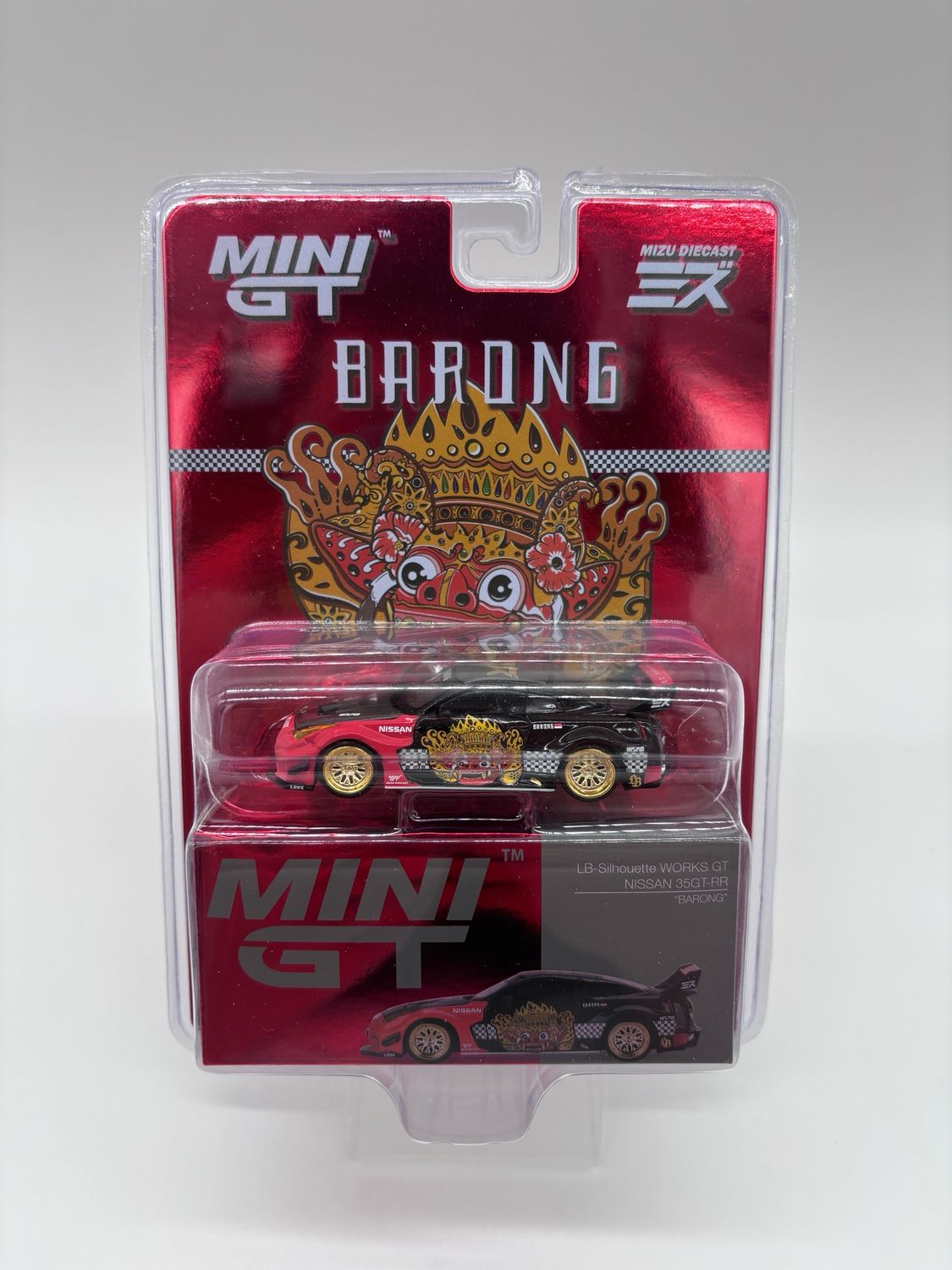 MIZU Diecast x MINIGT LB-Silhouette Works GT NISSAN 35GT-RR “Barong” Blister