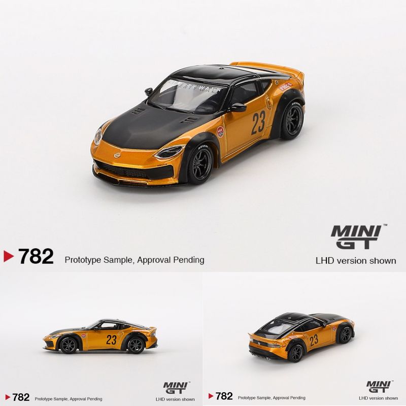 [PREORDER] #782 MINI GT Nissan Z LB★NATION WORKS LB Gold