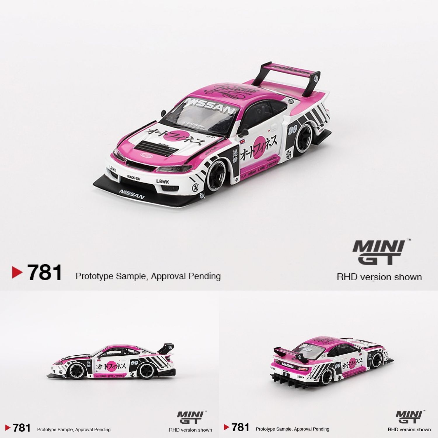 #781 MINI GT Nissan LB-Super Silhouette S15 SILVIA Auto Finesse SEMA 2023