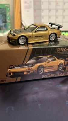POP RACE Bangkok Autosalon Exclusive Mazda RX-7 RE Amemiya Gold (Unsealed)