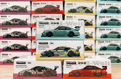 PREORDER] Tarmac Works Porsche 911 GT3 R/RWB 930/RWB 993 Bundle