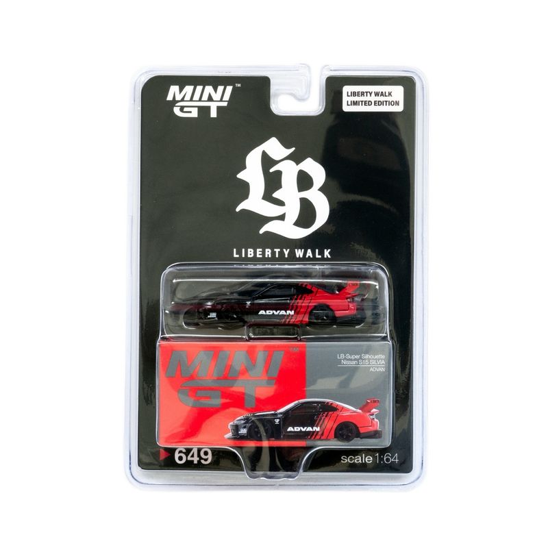 #649 MINI GT Nissan LB-Super Silhouette S15 Silvia ADVAN Blister | Liberty Walk Store Exclusive