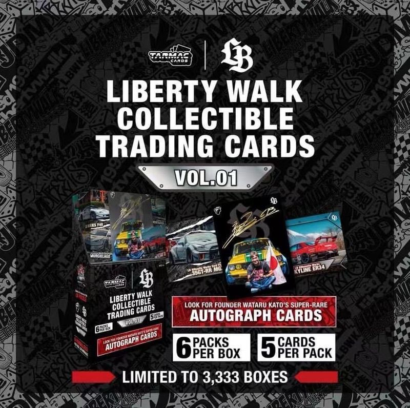 Liberty Walk x Tarmac Works Collectible Trading Cards Vol. 1 | Limited To 3333 Boxes