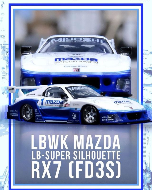 INNO64 LBWK Mazda LB-Super Silhouette RX7 (FD3S) | Chance of Chase | 2024 Hong Kong Toy Car Salon