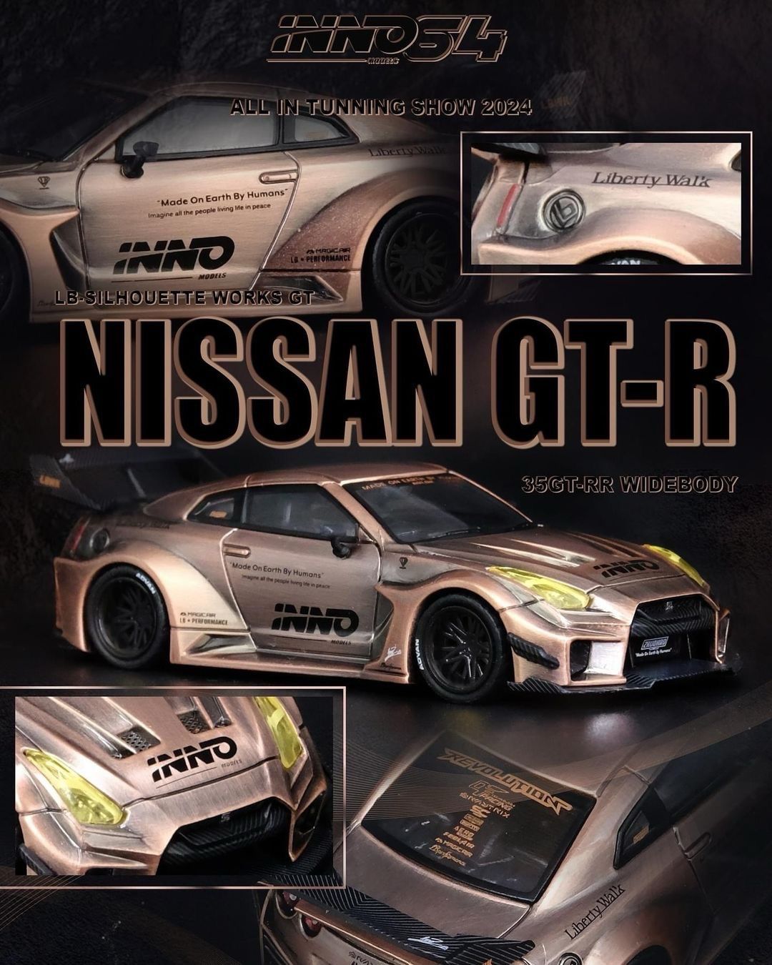 INNO64 2024 All In Tuning Show LBWK Super Silhouette Full Carbon Nissan GT-R35 RR Widebody | Chase