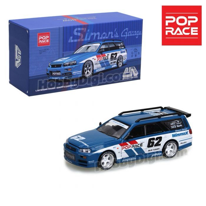 POP RACE 1:64 Simon’s Garage #62 Nissan Stagea ALL-IN-TUNING China Event Exclusive