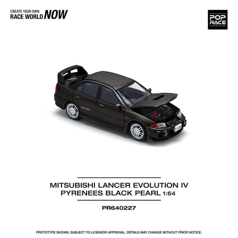 POP RACE Mitsubishi IV Pyrenees Black Pearl (PR64-227)