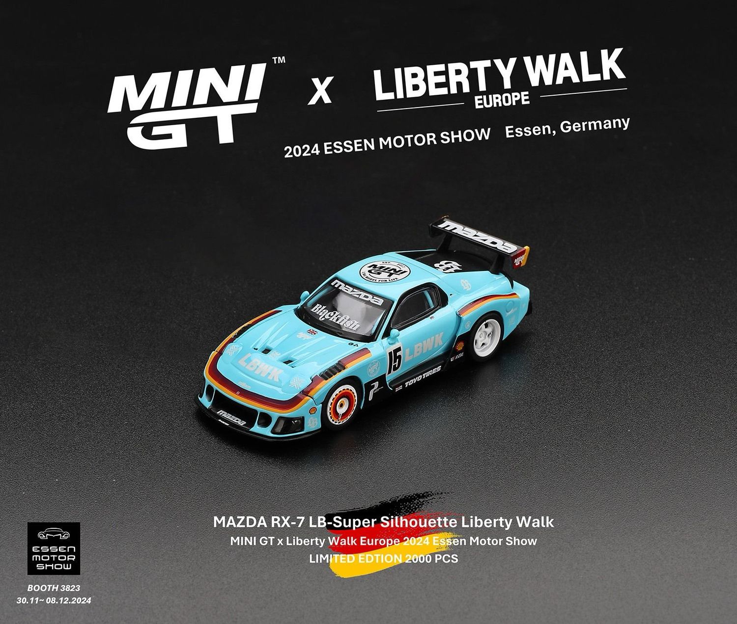 #810 MINI GT Mazda RX-7 LB-Super Silhouette Liberty Walk Europe 2024 Essen Motorshow