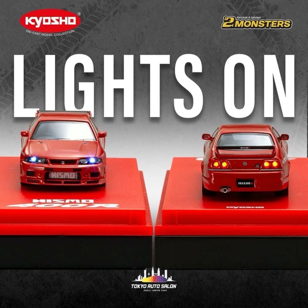 PREORDER] KYOSHO Nissan Nismo 400R (R33) Red Exclusive with MOTN