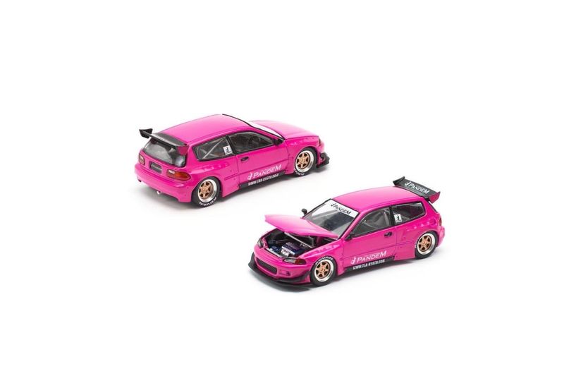 POP RACE Pandem Civic EG6 Pink Blister | ENIGMA Exclusive (PR64-0008)