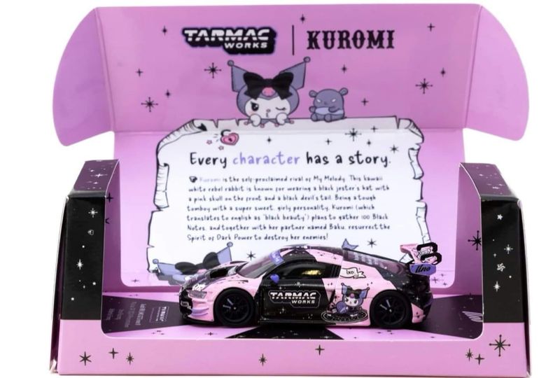 [PREORDER] Tarmac Works Kuromi Audi R8 LMS GT3 Evo II | Macau GP 2024 Presentation