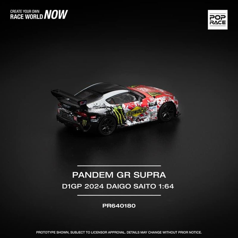POP RACE Pandem GR Supra D1GP 2024 Daigo Saito (PR64-180)