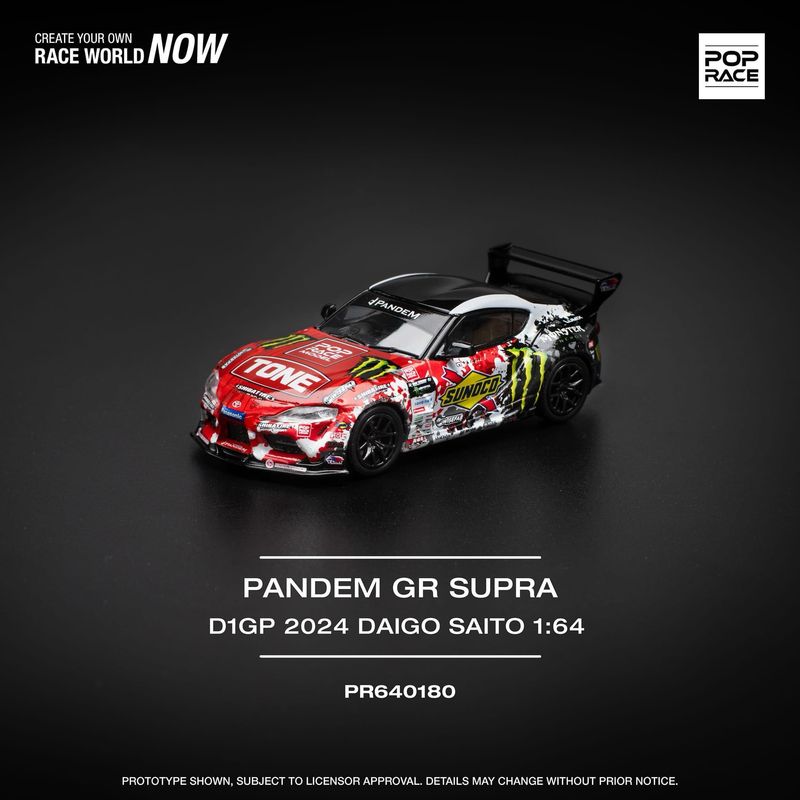 POP RACE Pandem GR Supra D1GP 2024 Daigo Saito (PR64-180)
