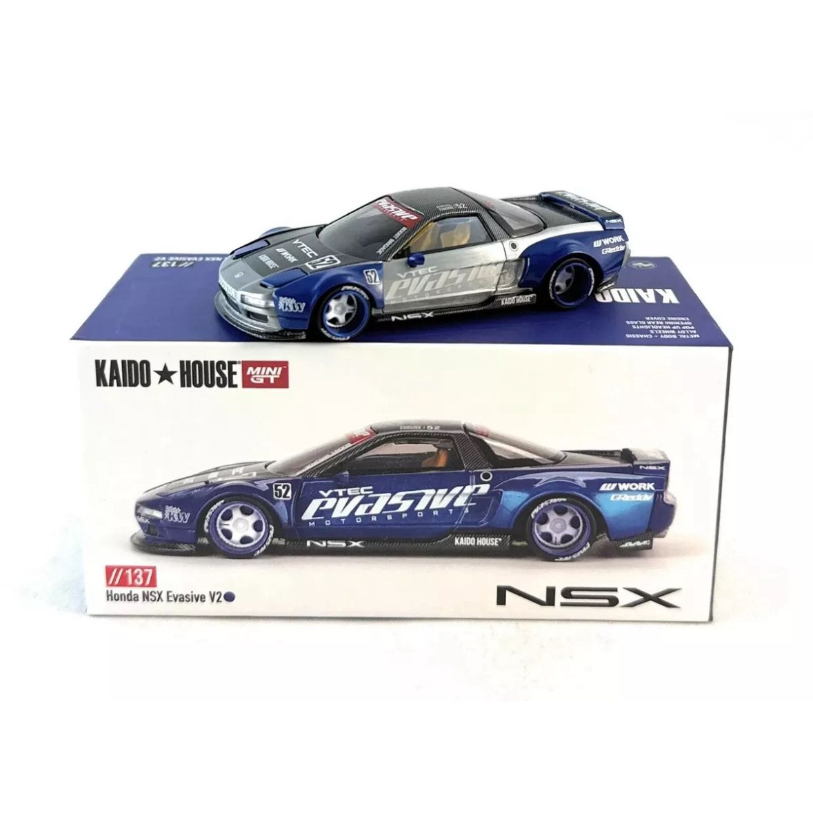 素晴らしい品質 Evasive NSX Honda KAIDOHOUSE V2 Chase | (KHMG137) Blue ミニカー