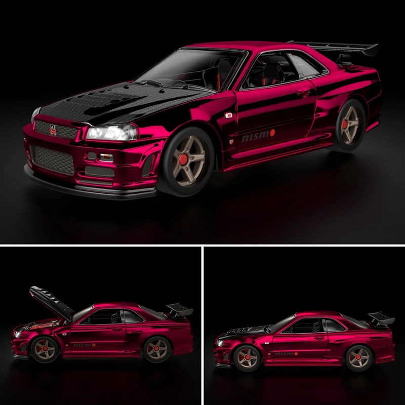 2024 Hot Wheels RLC Exclusive sELECTIONs Nissan Skyline GT-R (BNR34) Oxblood Red