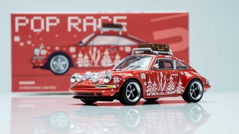 POP RACE 2023 Christmas Porsche Singer Targa Red