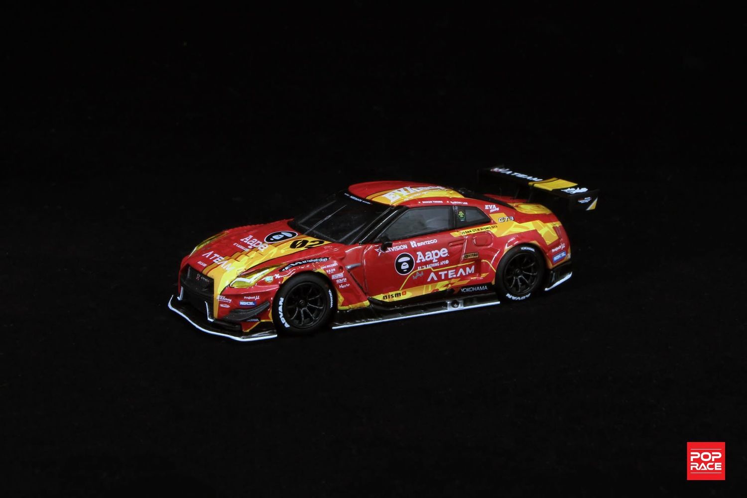 128 MINI GT x POP RACE EVA RT Production Model-02 X Works GT