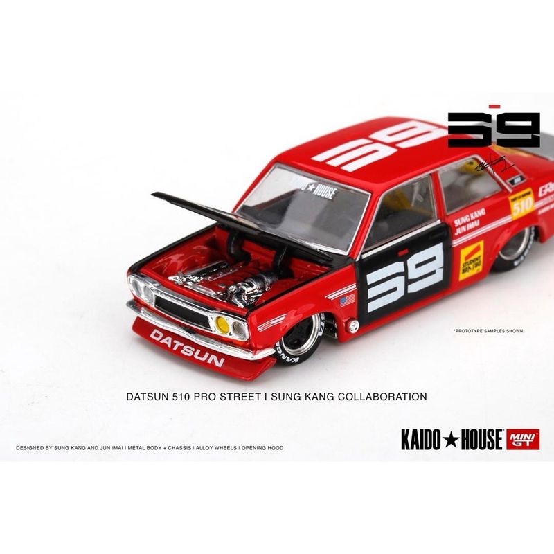 KAIDOHOUSE Datsun 510 Pro Street Red | Sung Kang Collaboration (KHMG003)