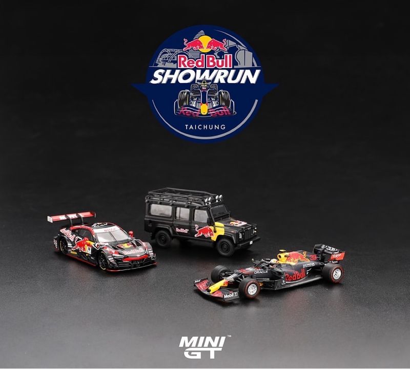 #789 | #799 | #800 MINI GT RED BULL SHOWRUN TAICHUNG EXCLUSIVE Set Of 3 Cars