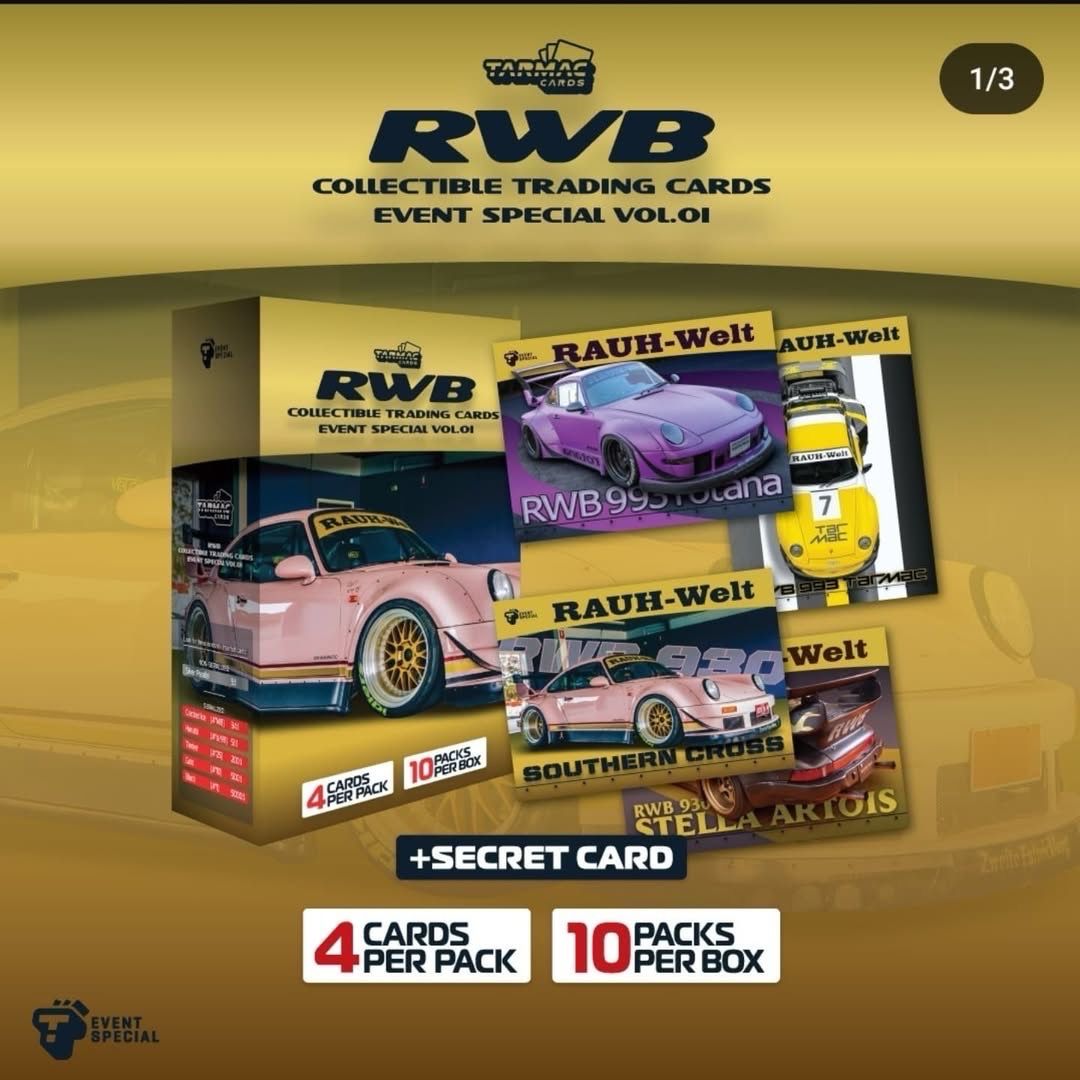 Tarmac Cards RWB Collectible Trading Cards Event Special Vol.01 | Single Packs