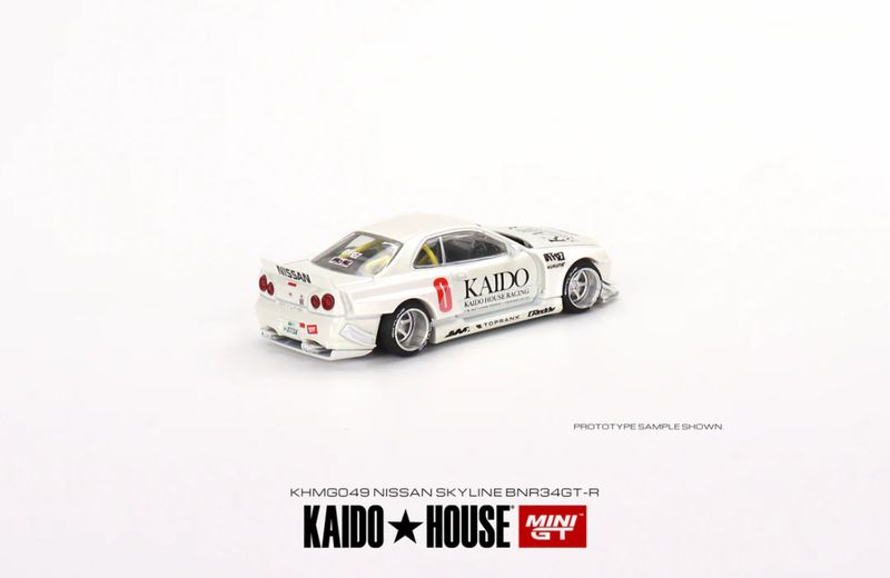 KAIDOHOUSE Nissan Skyline GT-R (R34) Kaido Works White (KHMG049)