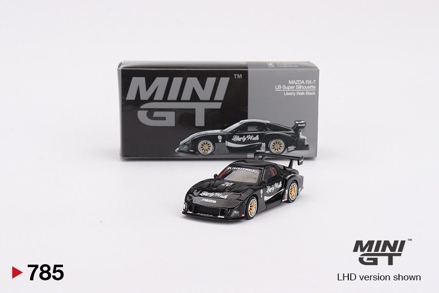 #785 MINI GT Mazda RX-7 LB Super Silhouette Liberty Walk Black