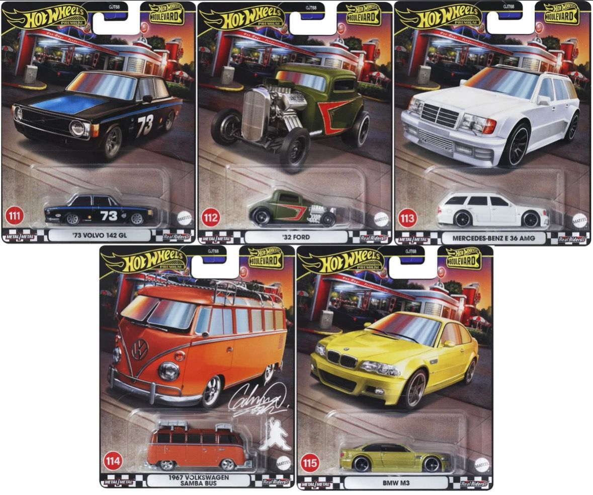 2024 Hot Wheels Premium Boulevard Mix 5 Set of 5