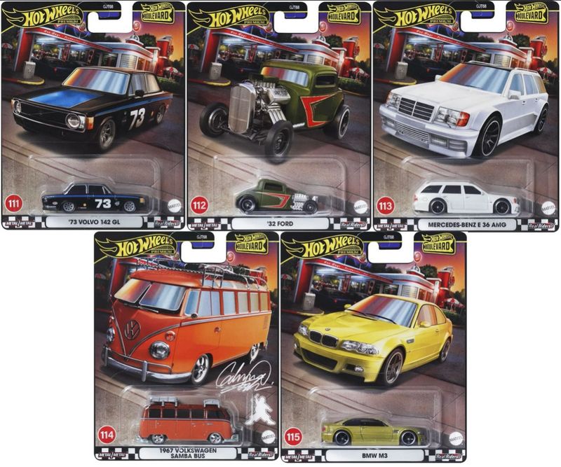 2024 Hot Wheels Premium Boulevard Mix 5 Set of 5