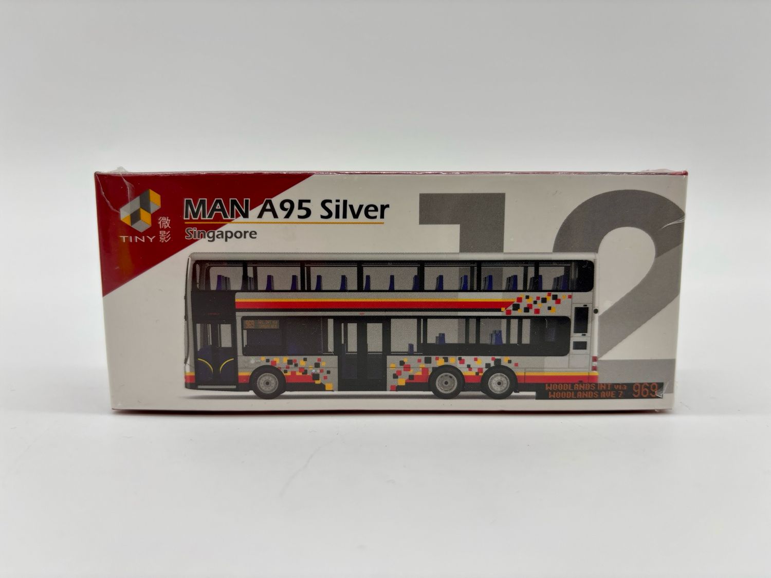 TINY HK 1/110 MAN A95 Silver Double Decker Bus | Sealed