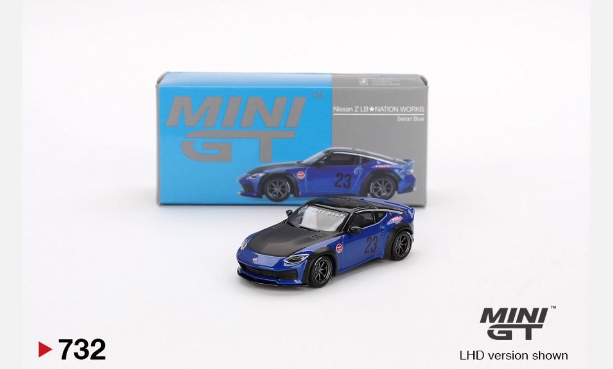 #732 MINI GT Nissan Z LB★NATION WORKS Seiran Blue