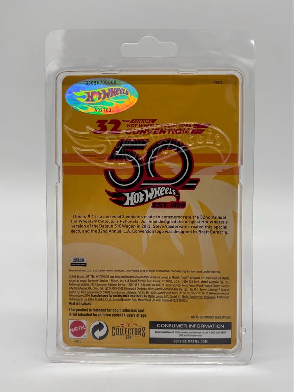2018 Hot Wheels Datsun 510 Wagon | 32nd Los Angeles Collector’s Convention 50th Anniversary