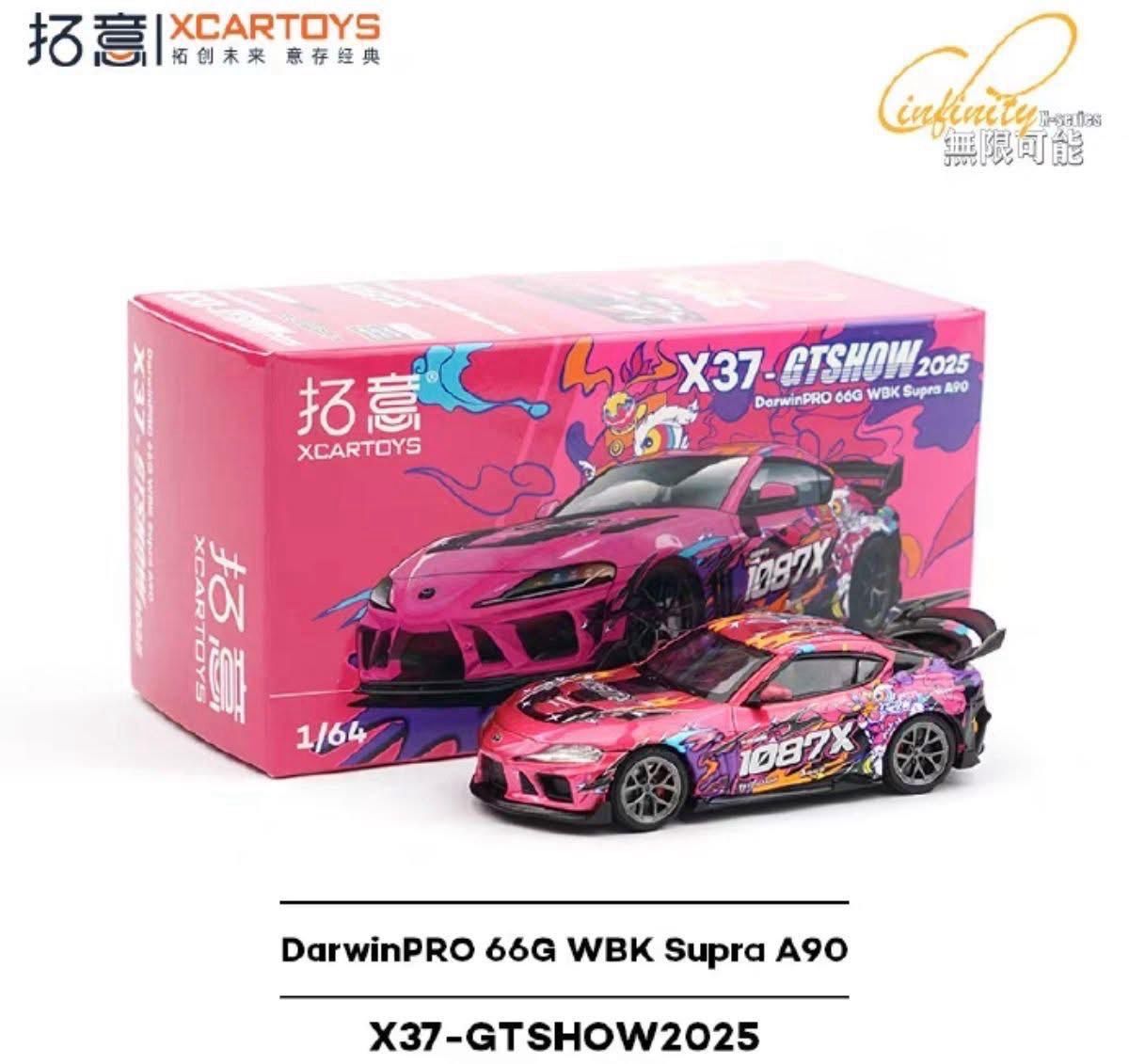 [PREORDER] 2025 POP RACE DarwinPRO 66G WBK Supra A90 Pink | XCARTOYS CHINA GT SHOW Exclusive