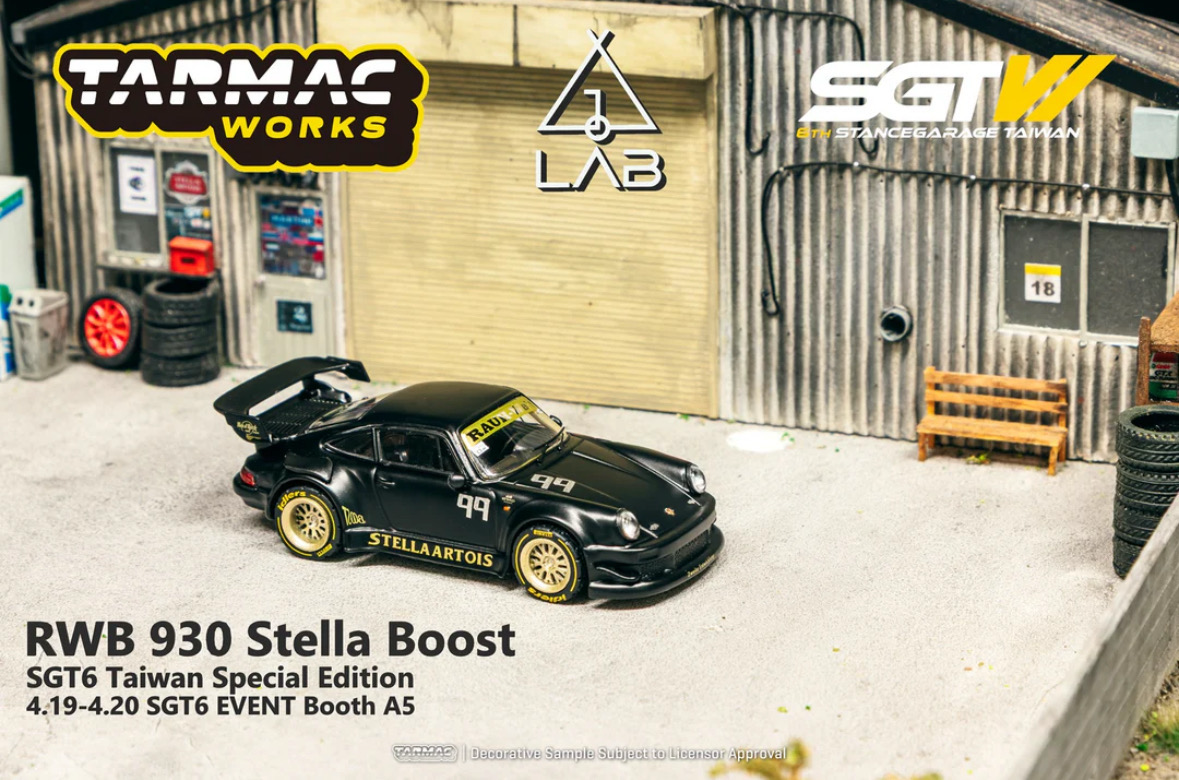[PREORDER] Tarmac Works SGTW Porsche RWB 930 Stella Boost | 2025 SGTW Stance Garage Taiwan