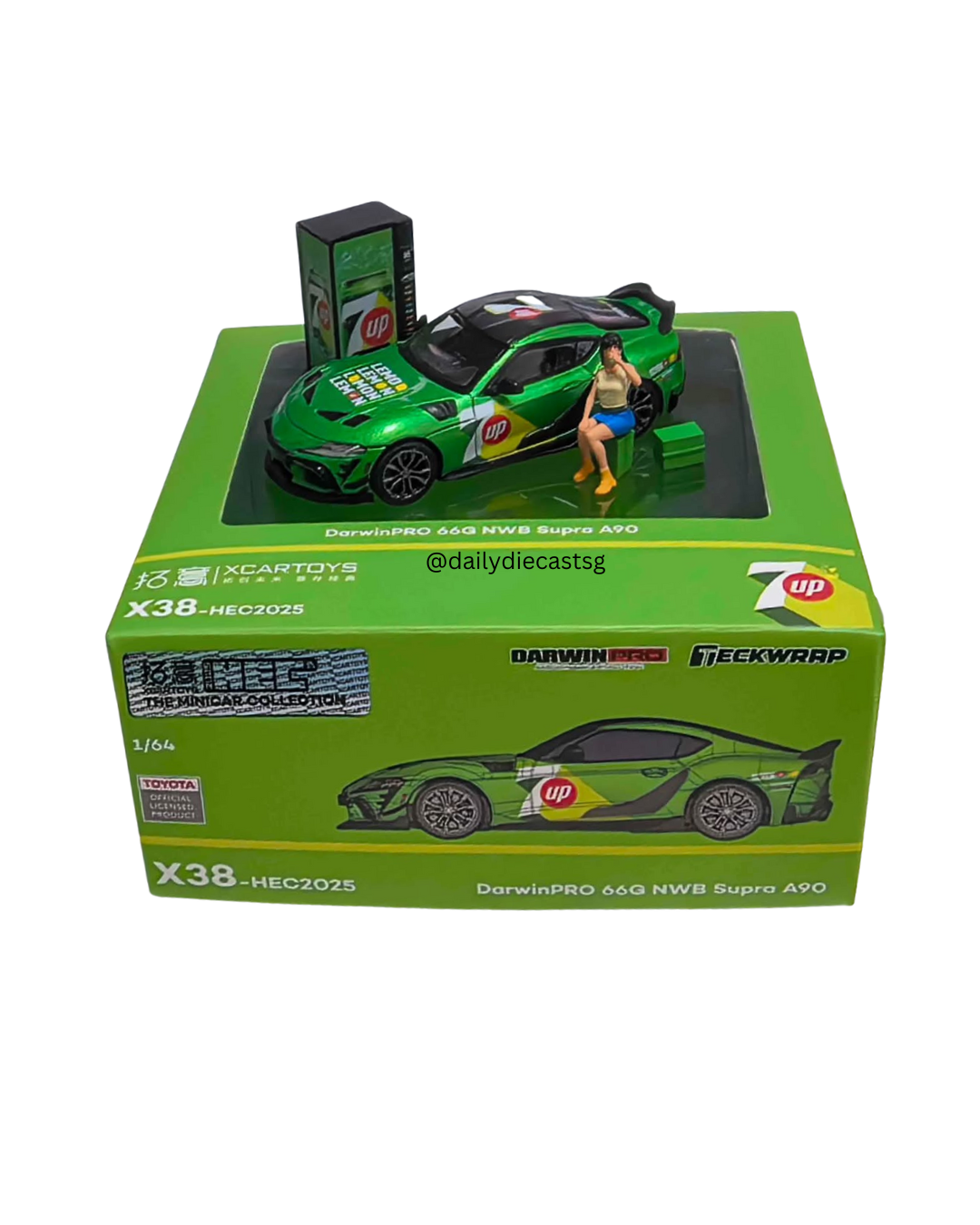 PREORDER] XCARTOYS DarwinPRO x Teckwrap 66G NWB Supra A90 7UP