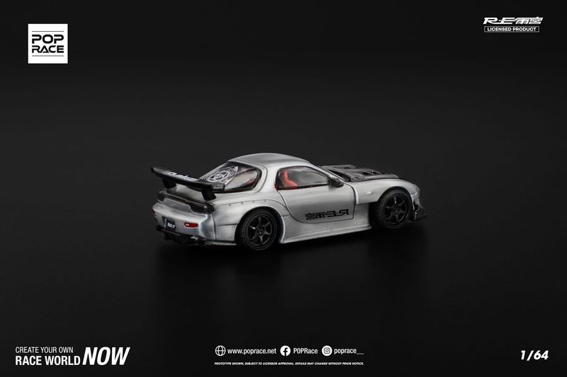 POP RACE Mazda RX7 RE-Amemiya Grey (PR64-275) | 2025 Japan MiniCar A GoGo!