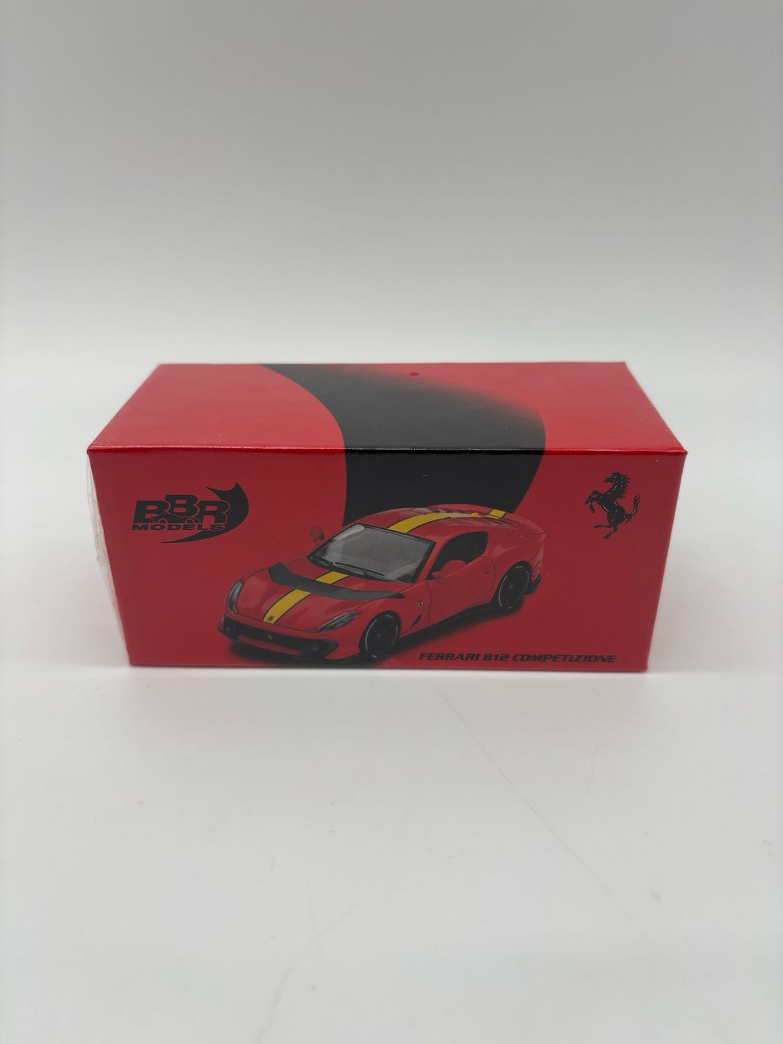 BBR Ferrari 812 Competizione F1-75 Matte Red w/ Yellow Stripe | 2025 HEC Hobby Expo China