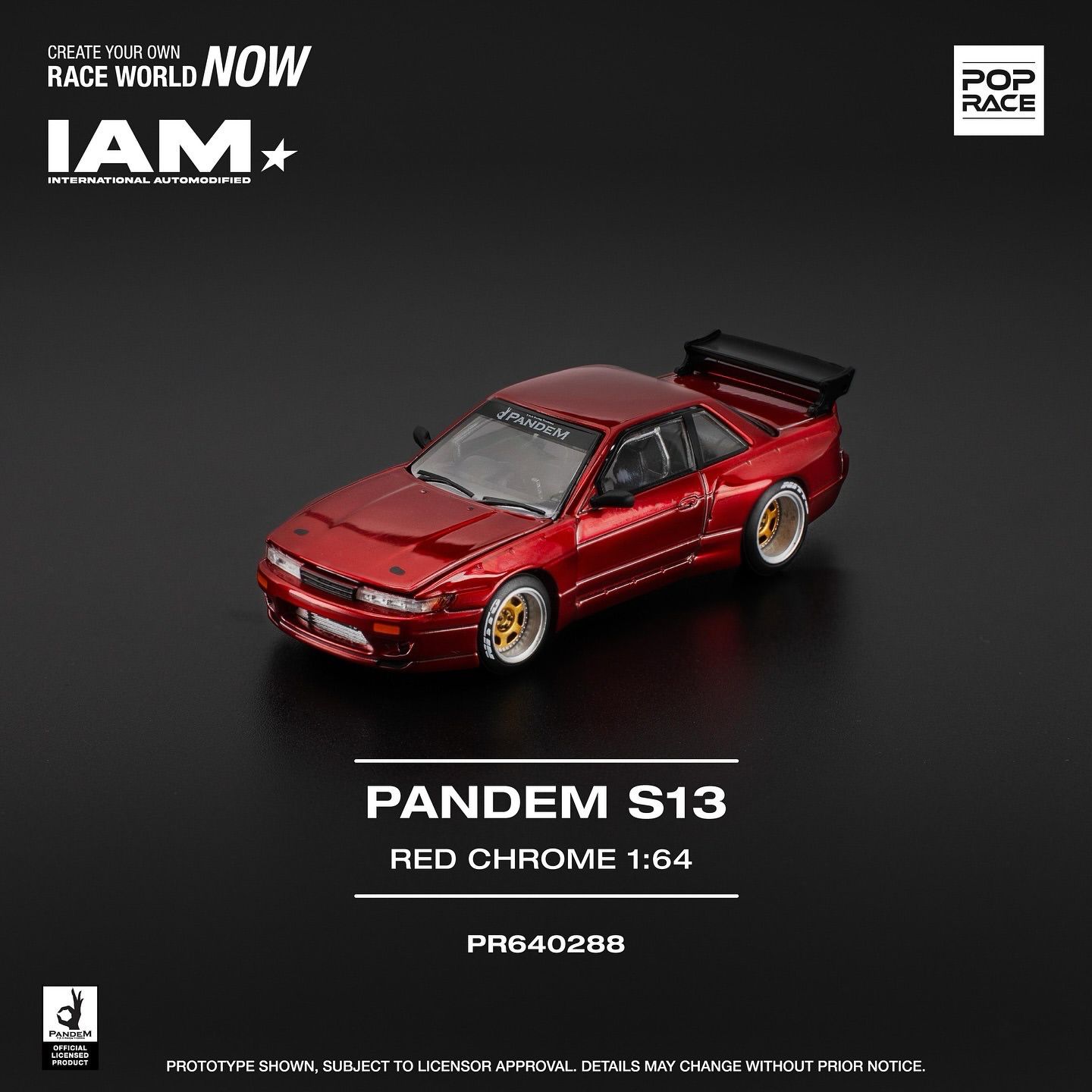 [PREORDER] POP RACE Pandem S13 Red Chrome (PR64-288) | 2025 IAM INDONESIA