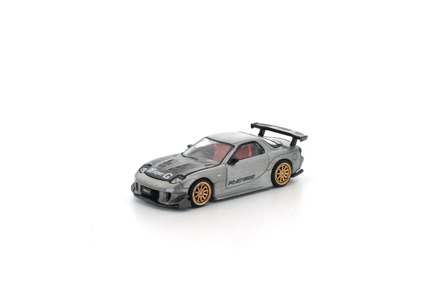 POP RACE Mazda RX7 RE-AMEMIYA Raw Silver Exclusive Dinner Car