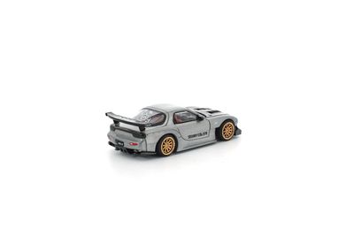 POP RACE Mazda RX7 RE-AMEMIYA Raw Silver Exclusive Dinner Car