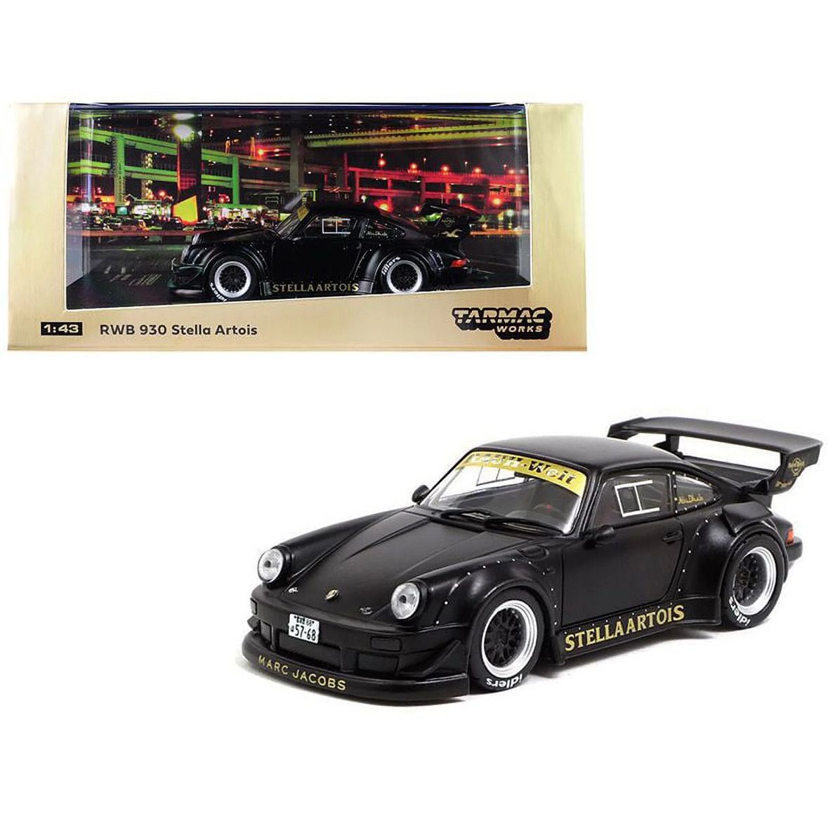 Tarmac Works 1/43 Porsche RWB 930 Stella Artois Matte Black &quot;RAUH-Welt BEGRIFF&quot;