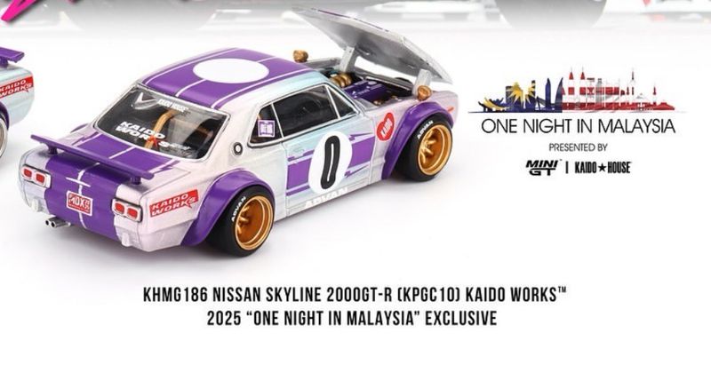 KAIDOHOUSE Nissan Skyline 2000GT-R (KPGC10) Kaido Works (KHMG186) | 2025 Malaysia Diecast Expo Dinner
