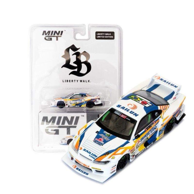 [PREORDER] #895 MINI GT Nissan LB-Super Silhouette S15 SILVIA #555 2023 Formula Drift Japan Blister Packaging | LB Store Exclusive