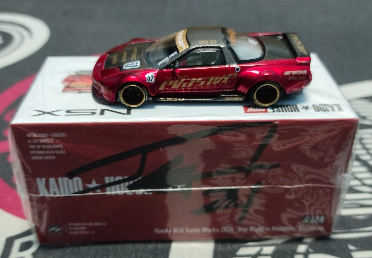 KAIDOHOUSE Honda NSX Kaidoworks (KHMG124) 2024 Malaysia Diecast Expo (MDX) One Night In Malaysia Dinner Exclusive | Unsealed &amp; Signed