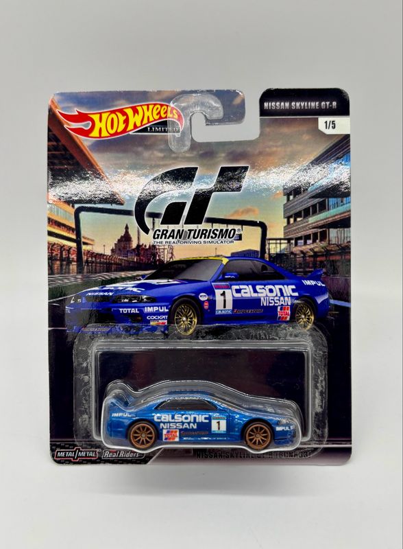 Gran Turismo Nissan Skyline GT-R (BNR33) Calsonic Livery Hot Wheels Custom